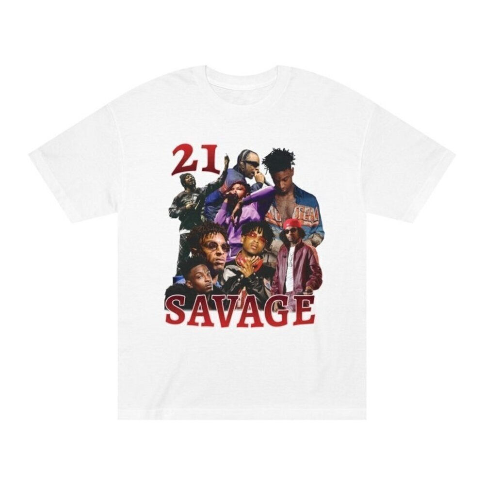 21 Savage Rap Icon Graphic Streetwear Hip Hop Fan Unisex Urban Style T-Shirt